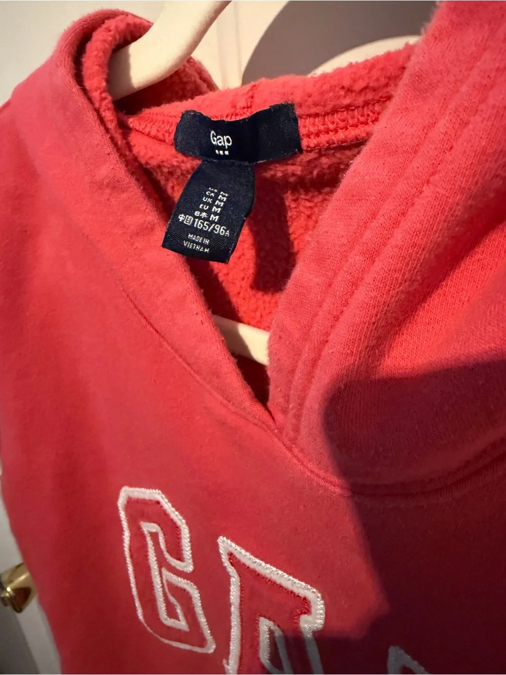 GAP Kids Coral-Red Hoodie with Front Pocket